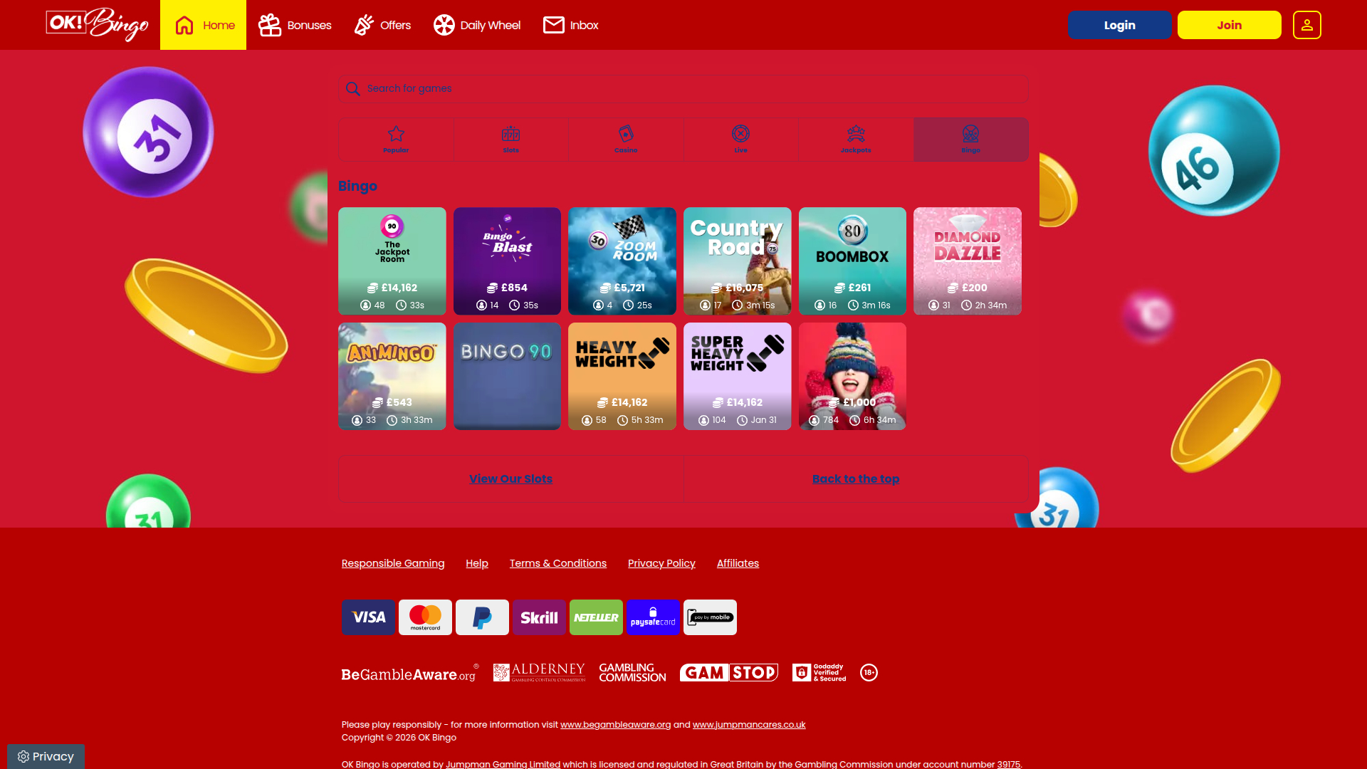 Ok Bingo Casino Desktop Bingo Games