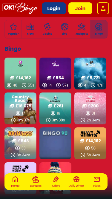 Ok Bingo Casino Mobile Bingo Games