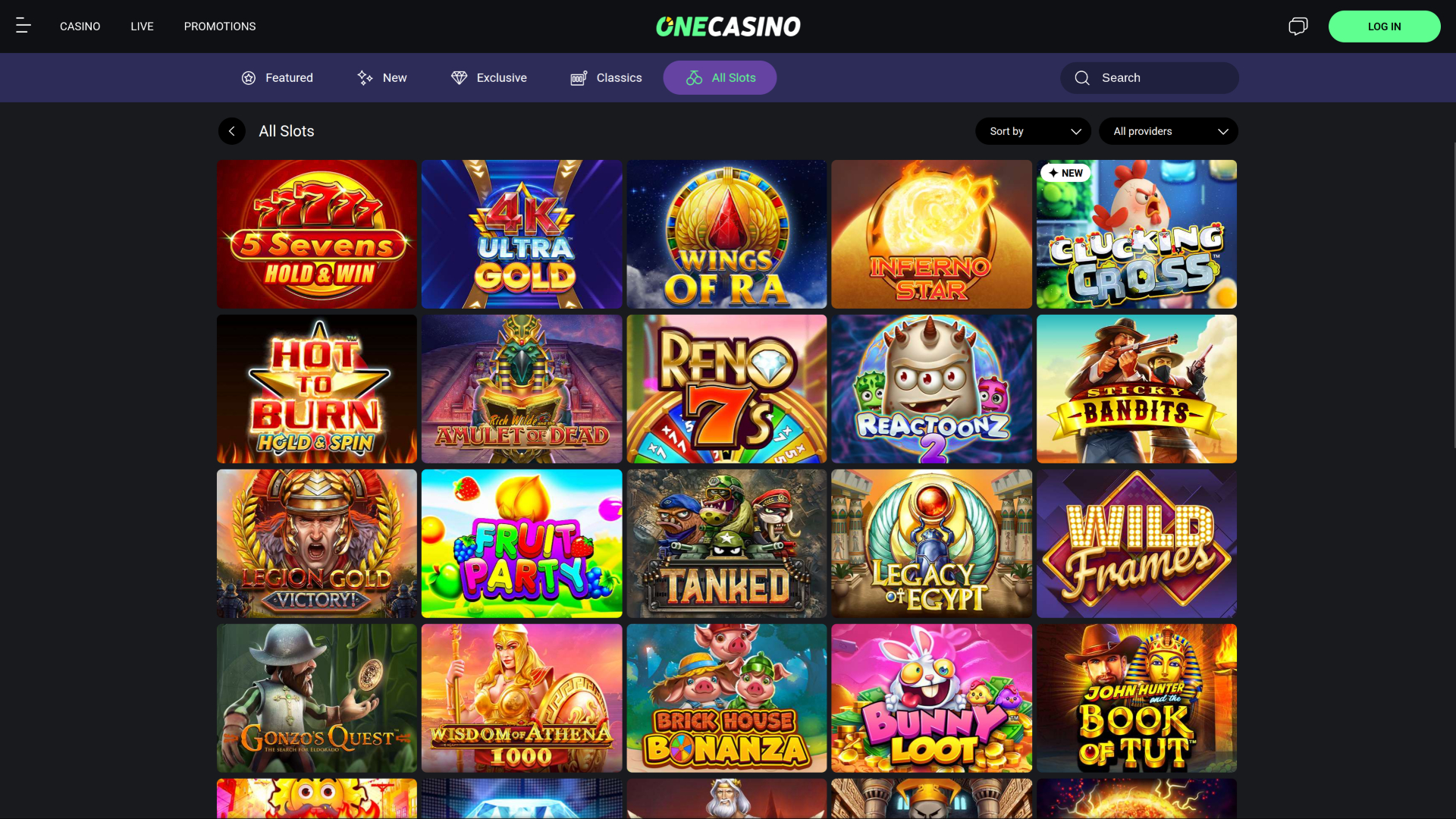 One Casino Desktop Games