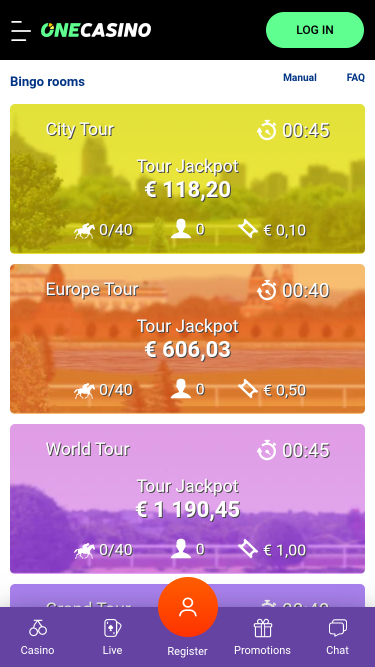 One Casino Mobile Bingo