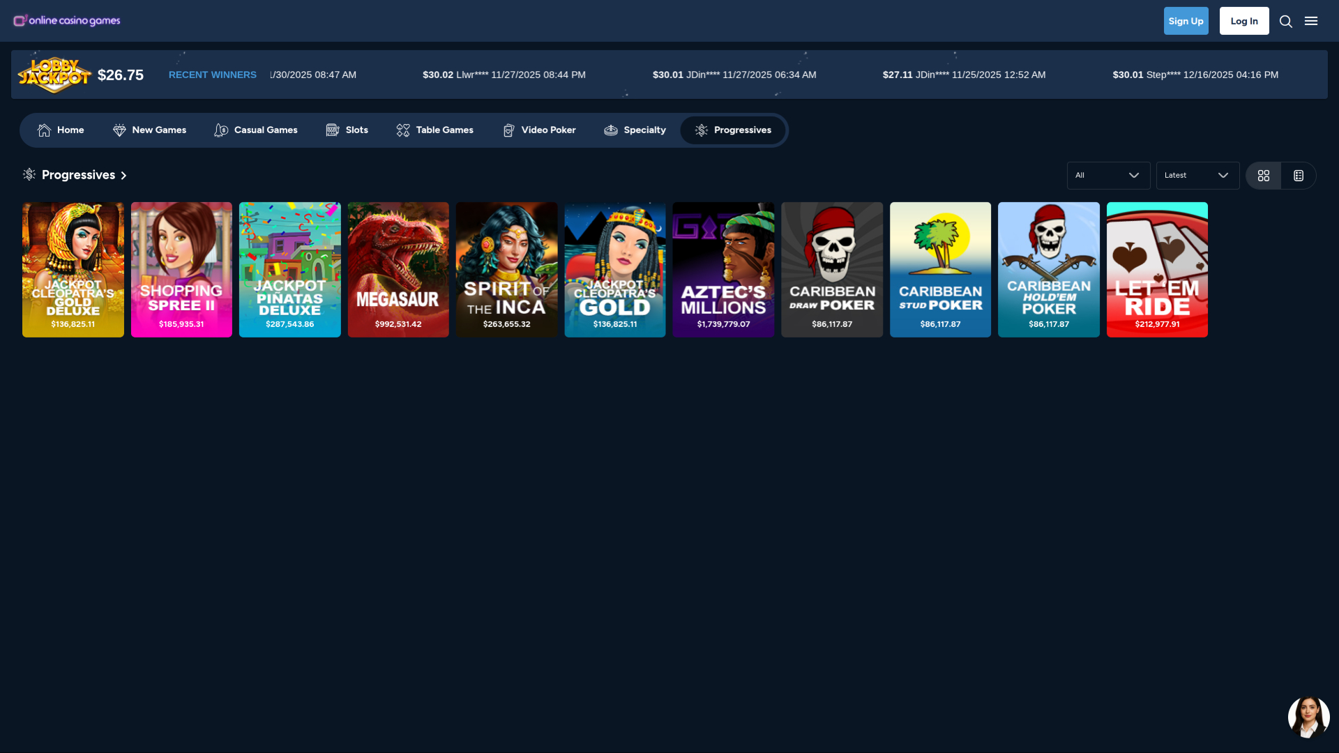 Online Casino Games Desktop Jackpot