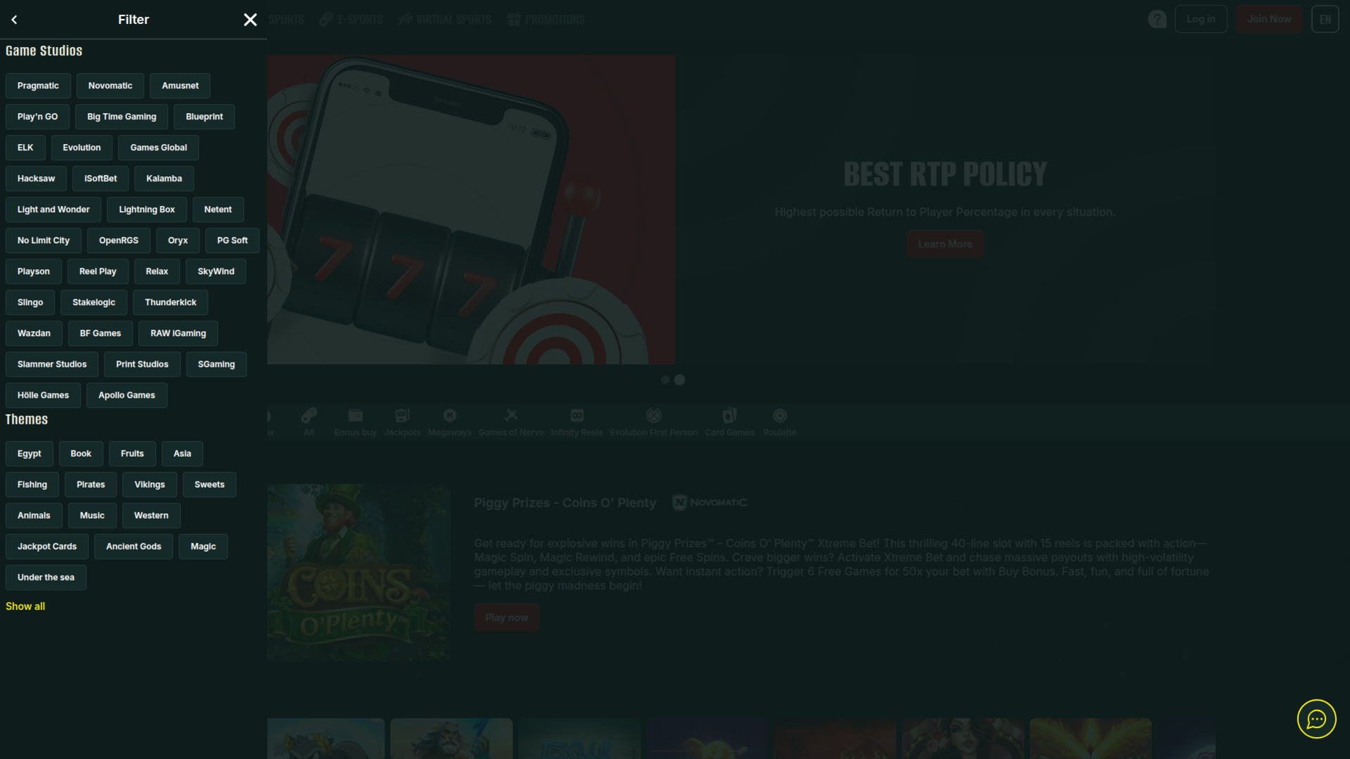 Optibet Casino Desktop Game Developers