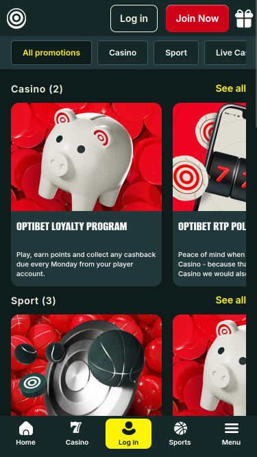 Optibet Casino Mobile Promotions