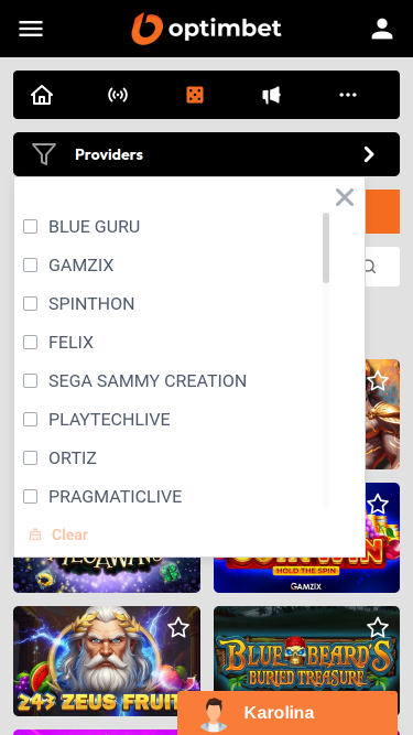 OptimBet Casino Mobile Game Developers