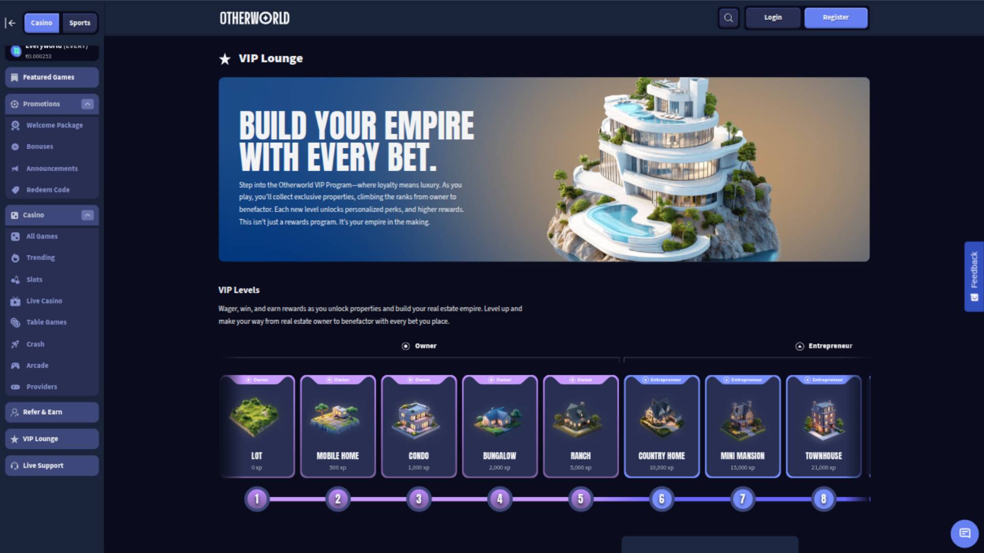 Otherworld Casino VIP