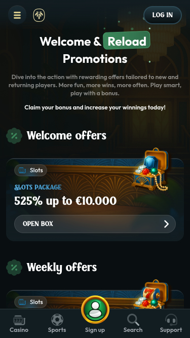 Palm Casino Mobile Promotions