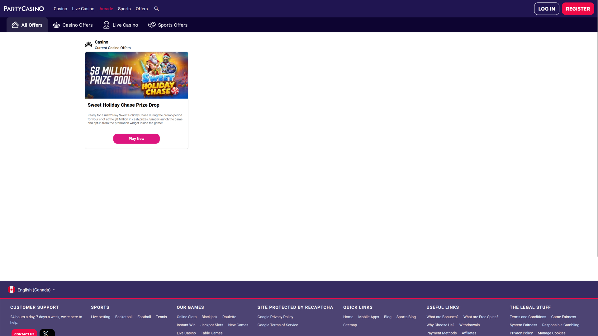 PartyCasino Desktop Promotions