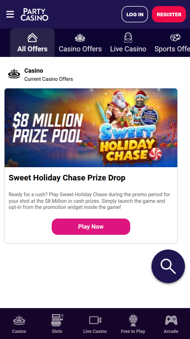 PartyCasino Mobile Promotions