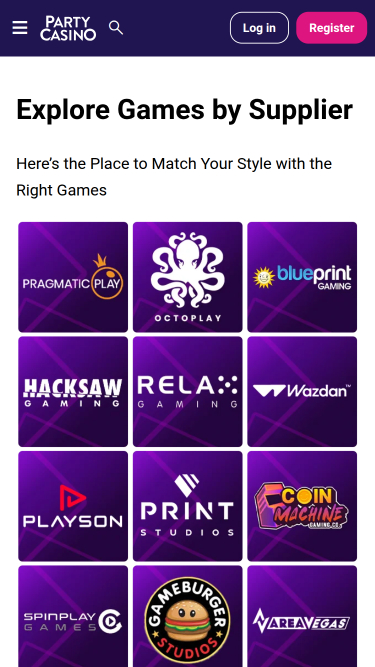 PartyCasino Mobile Game Developers