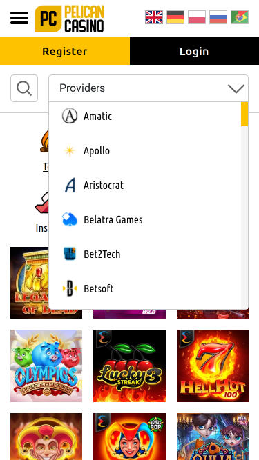 Pelican Casino Mobile Game Developers