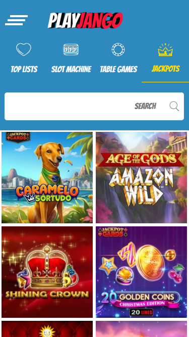 Play Jango Casino Mobile Jackpot
