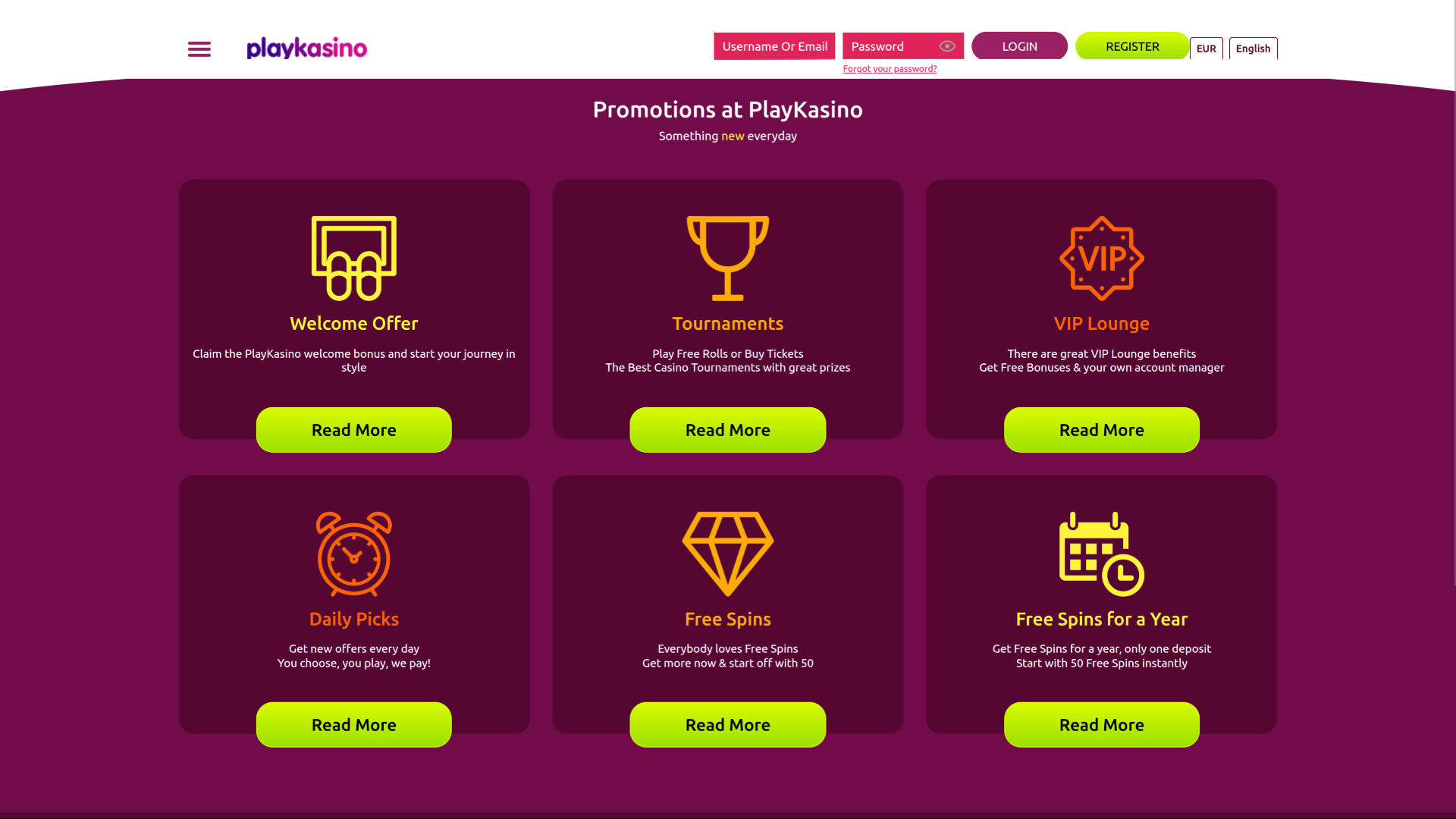 Play Kasino Desktop Promotions