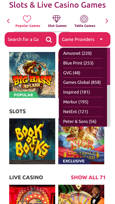 Play Kasino Mobile Game Developers