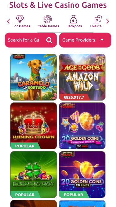 Play Kasino Mobile Jackpot