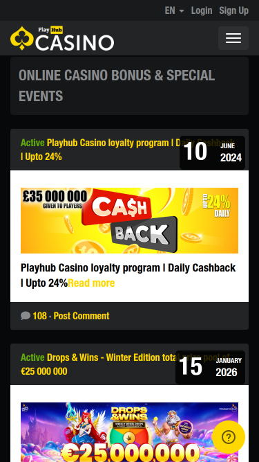 Playhub Casino Mobile Promotions