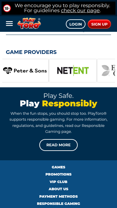 PlayToro Casino Mobile Game Developers