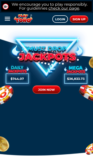 PlayToro Casino Mobile Jackpot