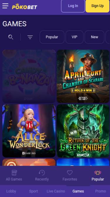 PokoBet Casino Games