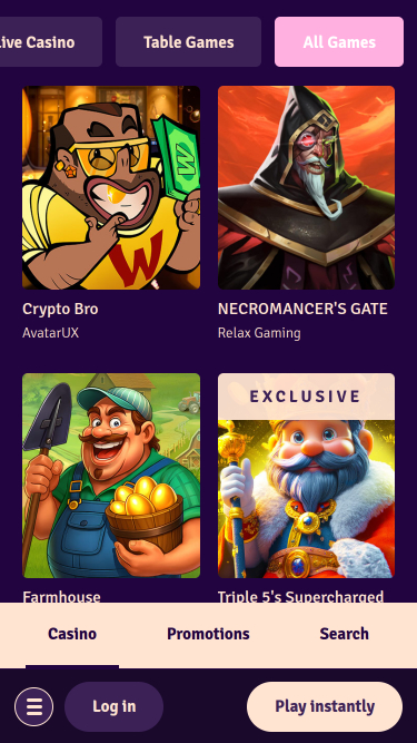 Possu Casino Mobile Games