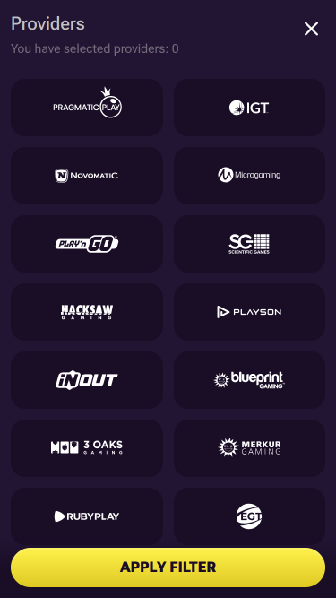 Prive Casino Mobile Game Developers