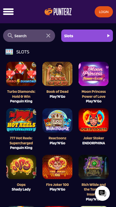 Punterz Casino Mobile Games
