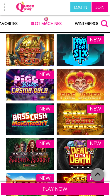 Queen Play Casino Mobile Games