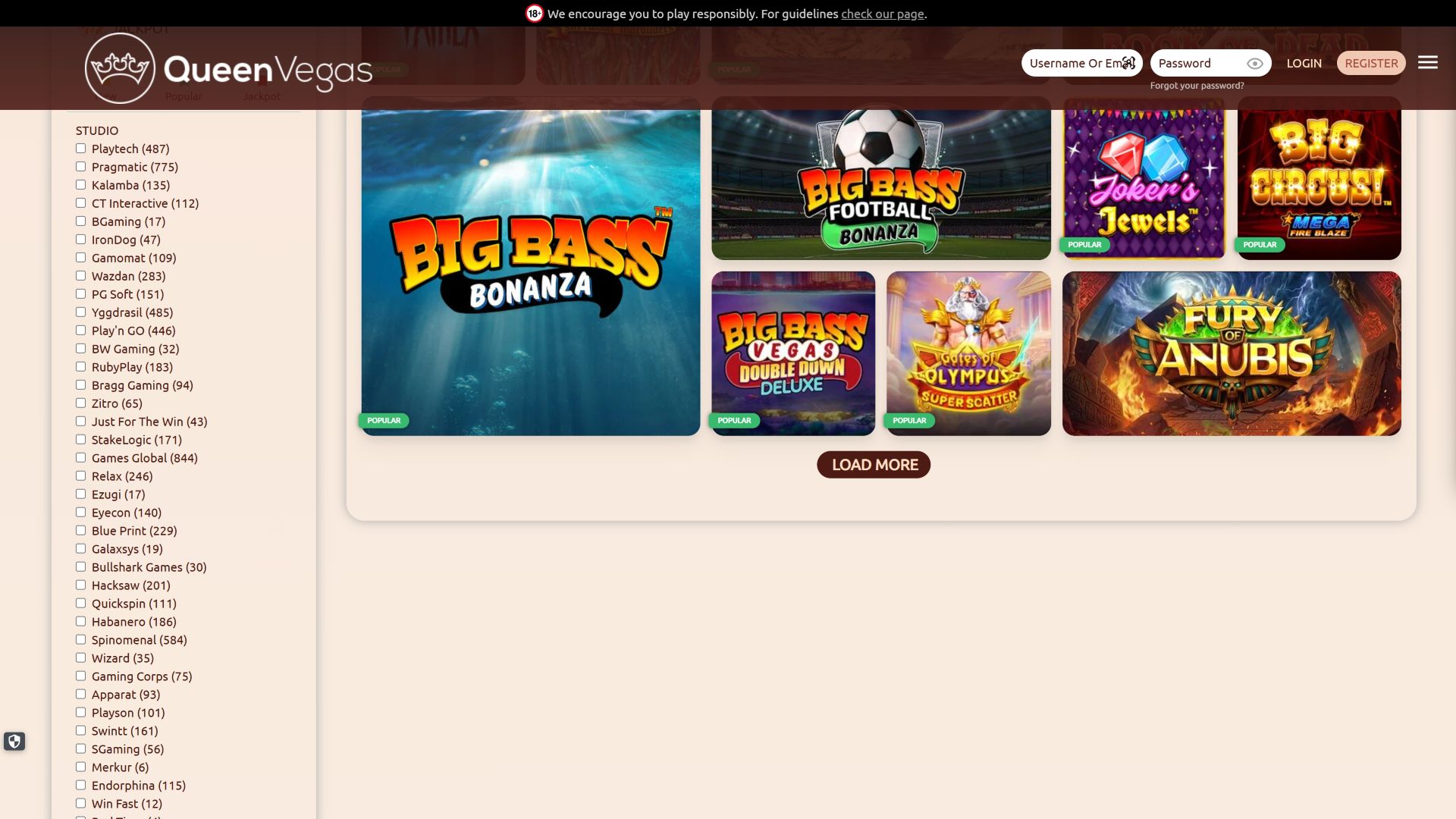 Queen Vegas Casino Desktop Game Developers