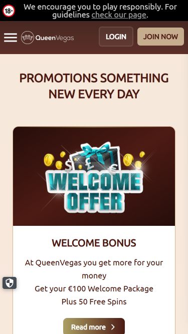 Queen Vegas Casino Mobile Promotions