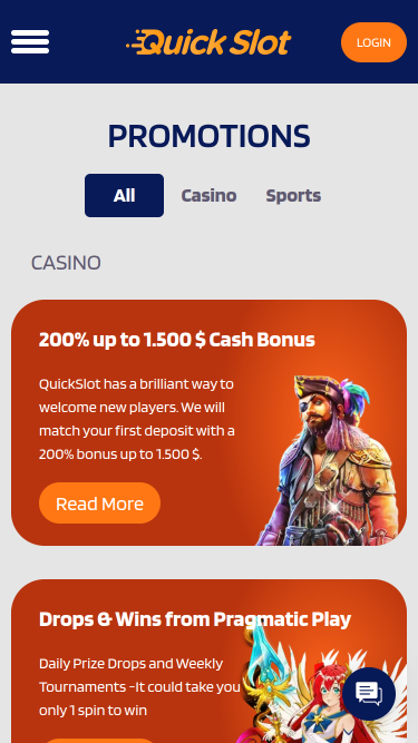 QuickSlot Casino Mobile Promotions