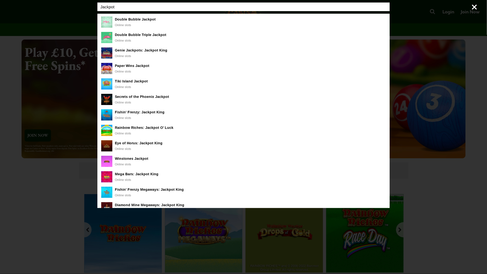 Rainbow Riches Casino Desktop Jackpot