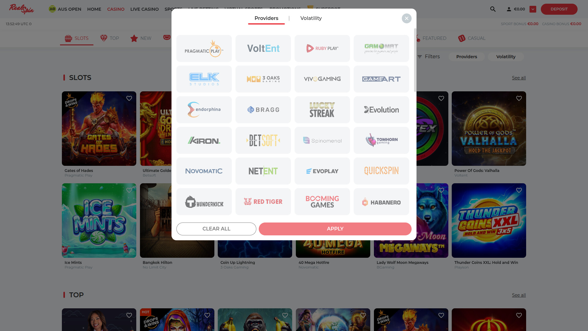 RealSpin Casino Desktop Game Developers