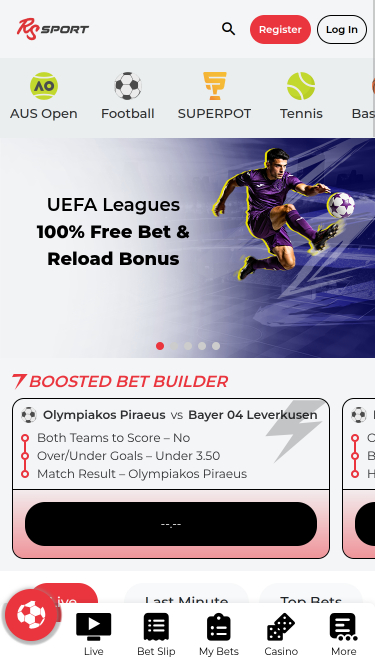 RealSpin Casino Mobile Sports