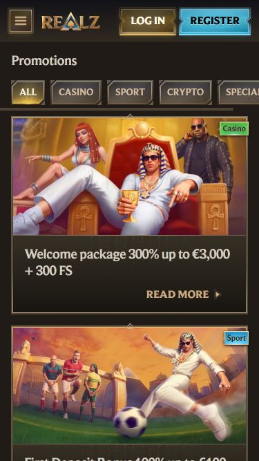 Realz Casino Mobile Promotions