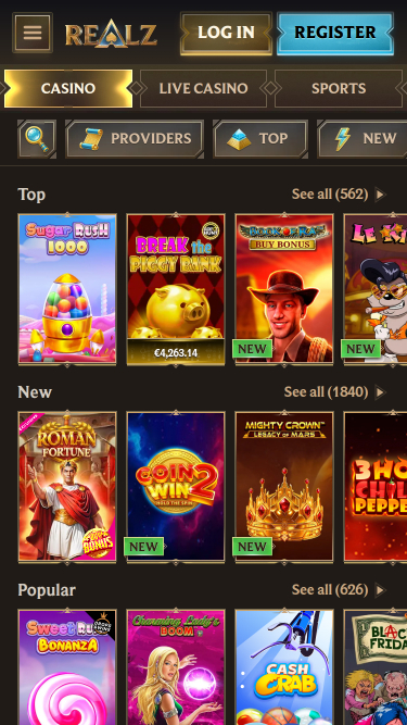 Realz Casino Games