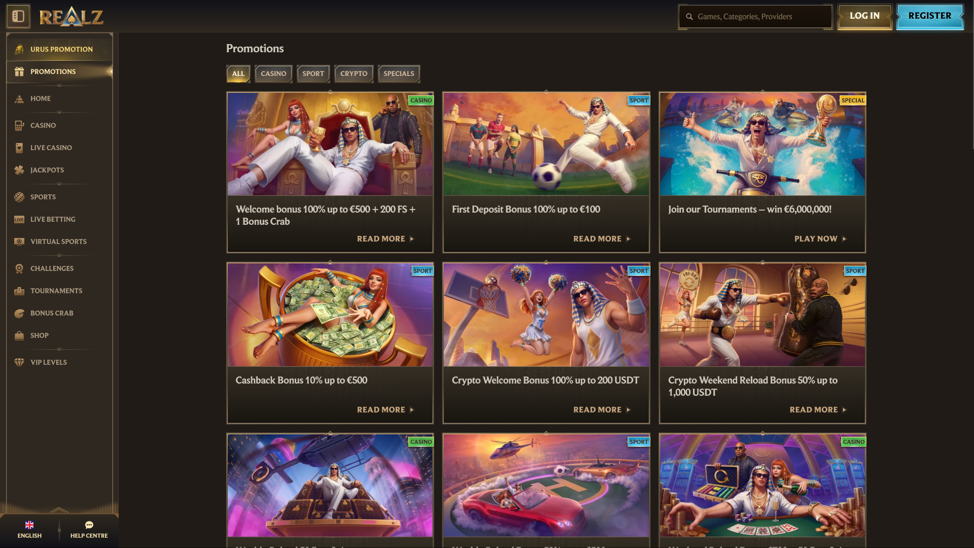 Realz Casino Promotions