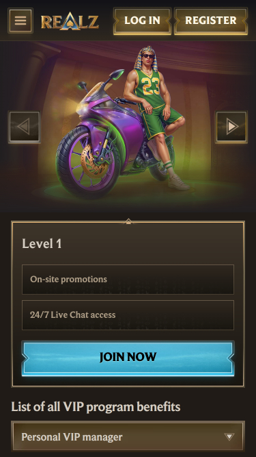 Realz Casino VIP Program