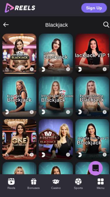 Reels.io Casino Live Dealer Mobile