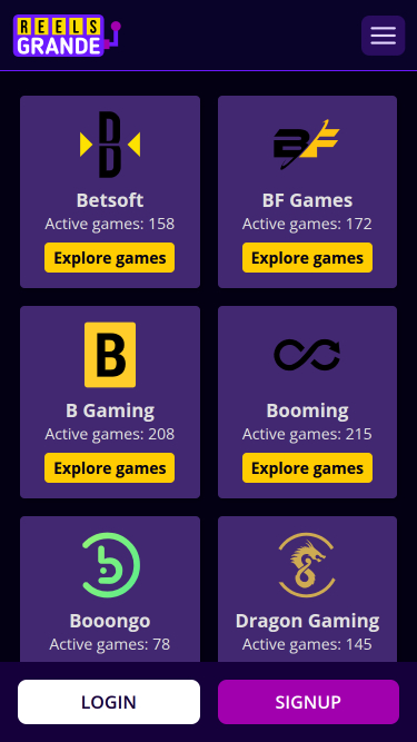 Reels Grande Casino Mobile Game Developers