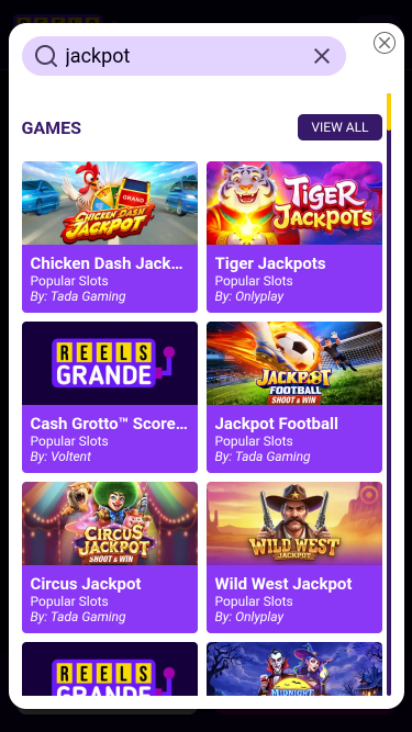 Reels Grande Casino Mobile Jackpot