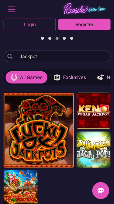 Ricardos Casino Mobile Jackpot