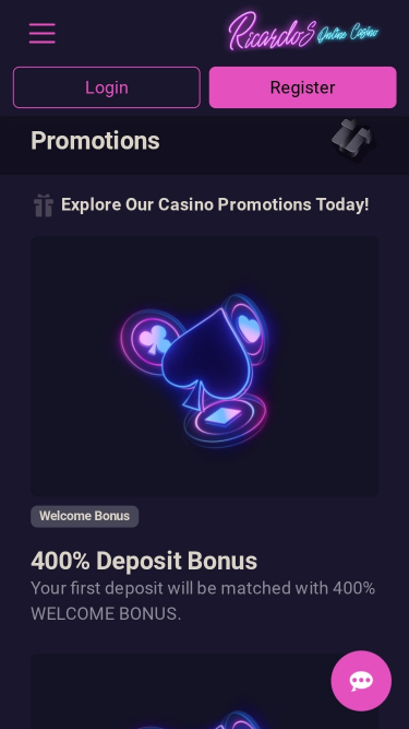 Ricardos Casino Mobile Promotions