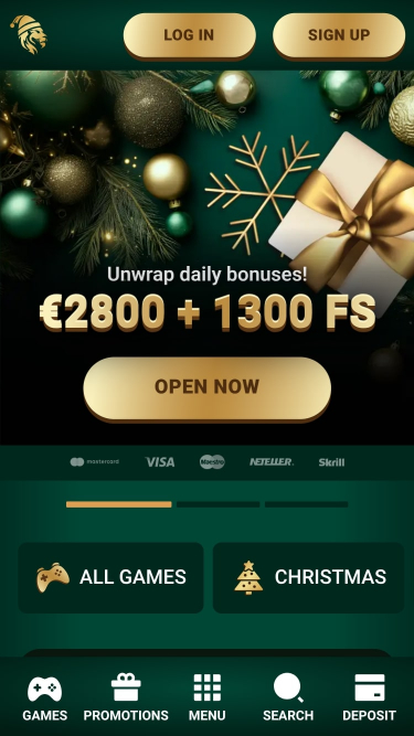 Richard Casino Mobile Homepage