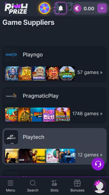 RichPrize Casino Mobile Game Developers