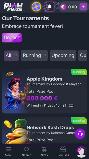 RichPrize Casino Mobile Tournaments
