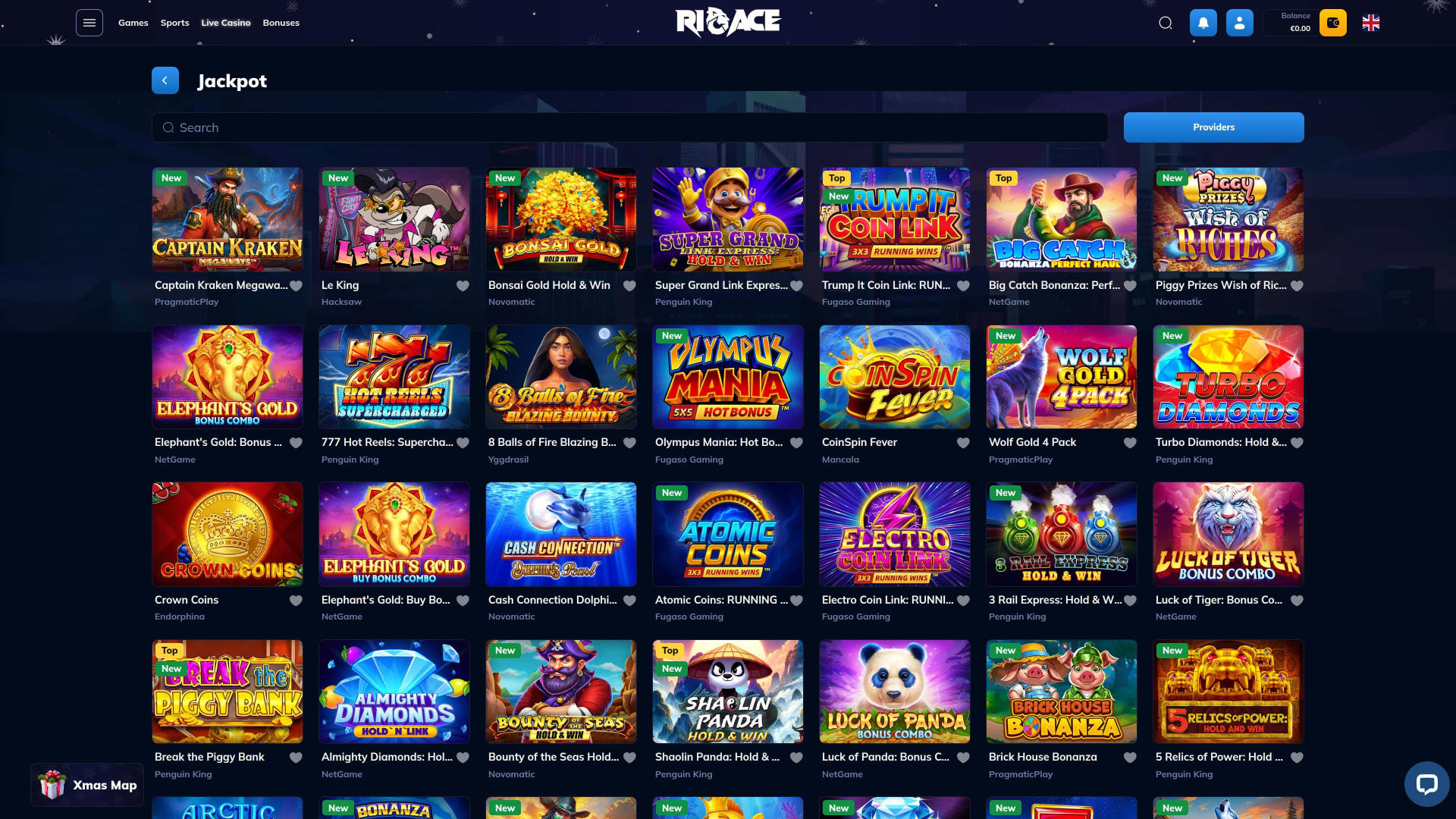Rioace Casino Desktop Jackpot