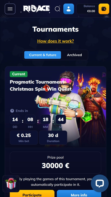 Rioace Casino Mobile Tournaments