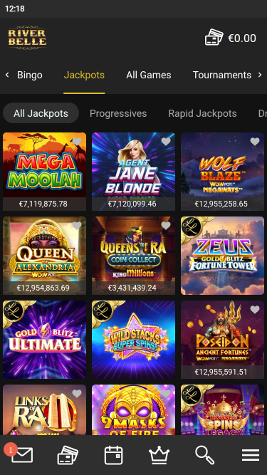 Riverbelle Casino Mobile Jackpot