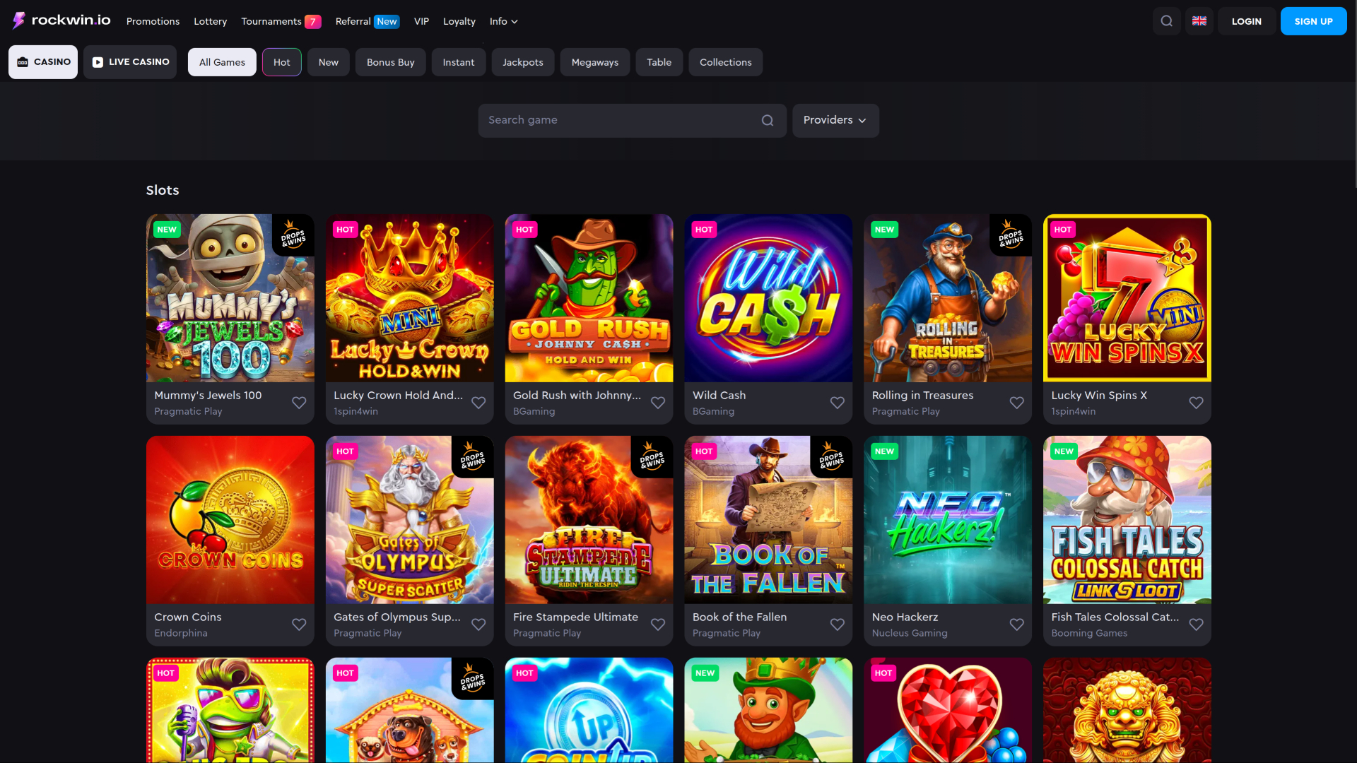 Rockwin Casino Desktop Games