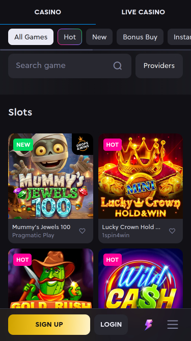 Rockwin Casino Mobile Games