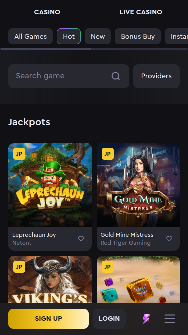 Rockwin Casino Mobile Jackpot